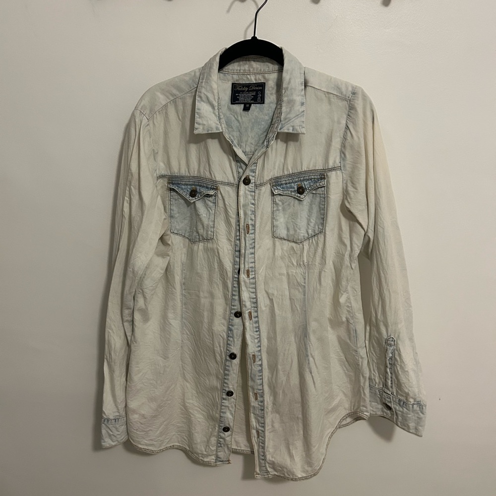 Washed Denim Button Down - image 1